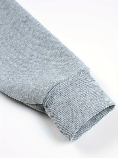 Loose-fitting Cardigan With A Zipper Fleece Hoodie For Fall And Winter